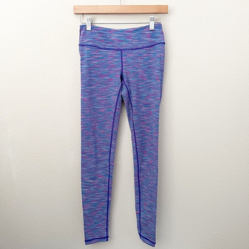 ZELLA x NORDSTROM‎ | Purple Turquoise Pink Multi Print Leggings Topstitch | XS